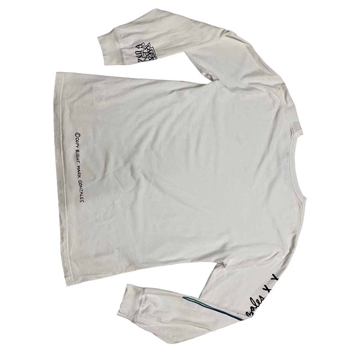 Other Mark Gonzales X Inherit white longsleeve tee Size US L / EU 52-54 / 3 - 3 Thumbnail