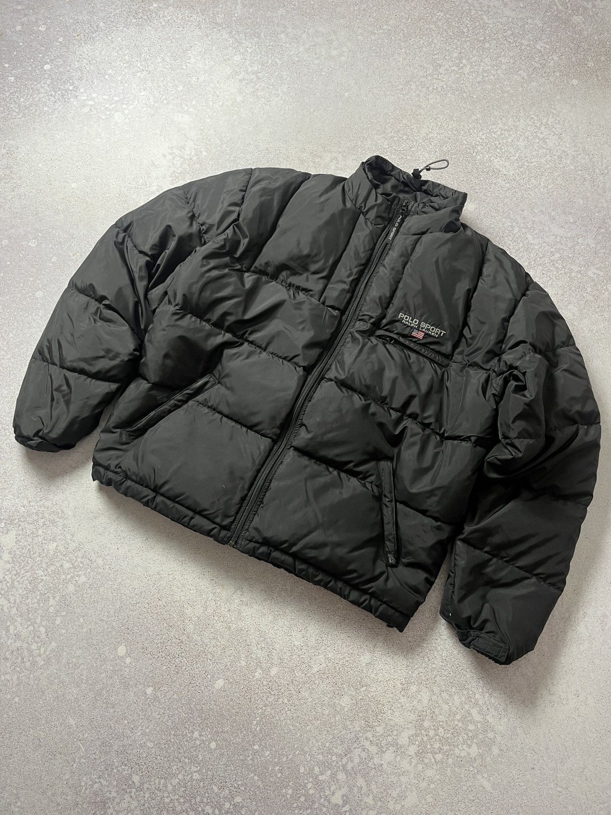 image of Polo Ralph Lauren Polo Sport Jeans Company Puffer Jacket Ralph Laurent in Black, Men's (Size Large)