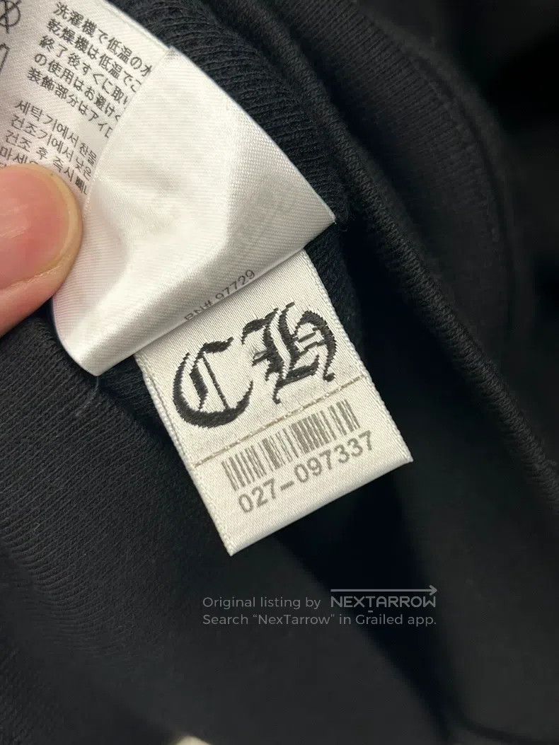 Chrome Hearts CHROME HEARTS Size XL Black classic horseshoe arm zipper ho Size US XL / EU 56 / 4 - 5 Thumbnail