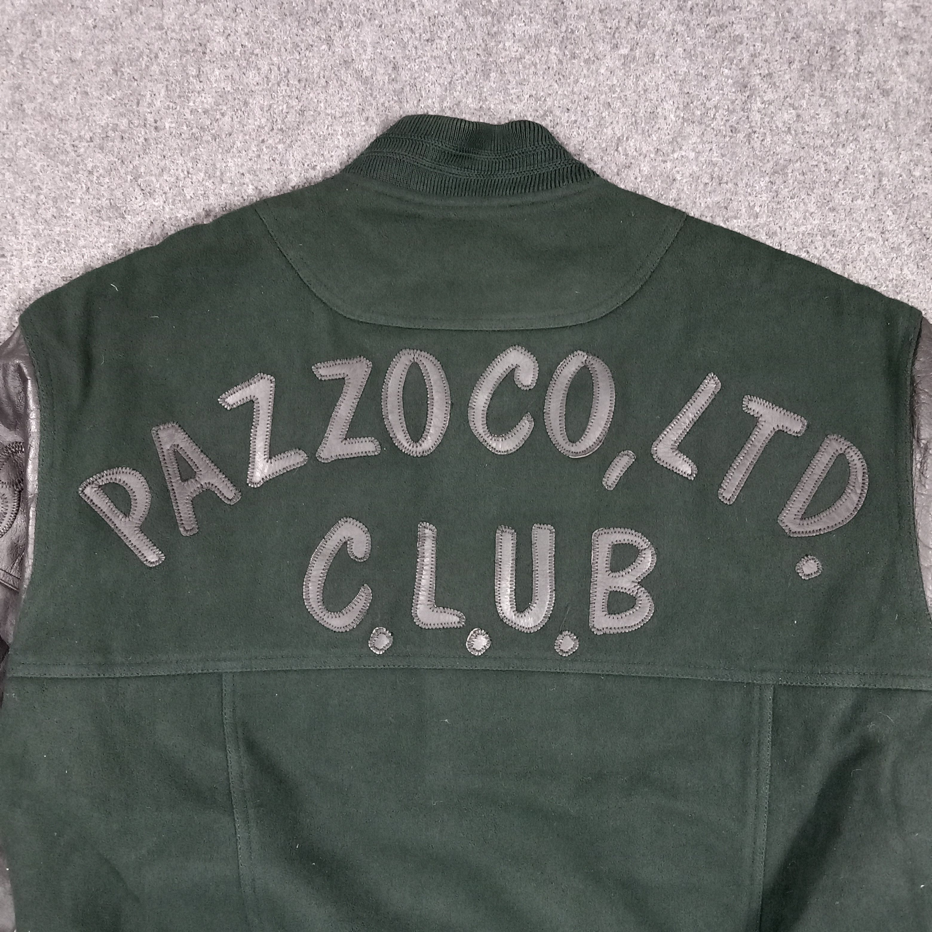 Pazzo 80's Pazzo Club Varsity Wool Leather Bomber Jacket C287N16 Size US L / EU 52-54 / 3 - 2 Thumbnail