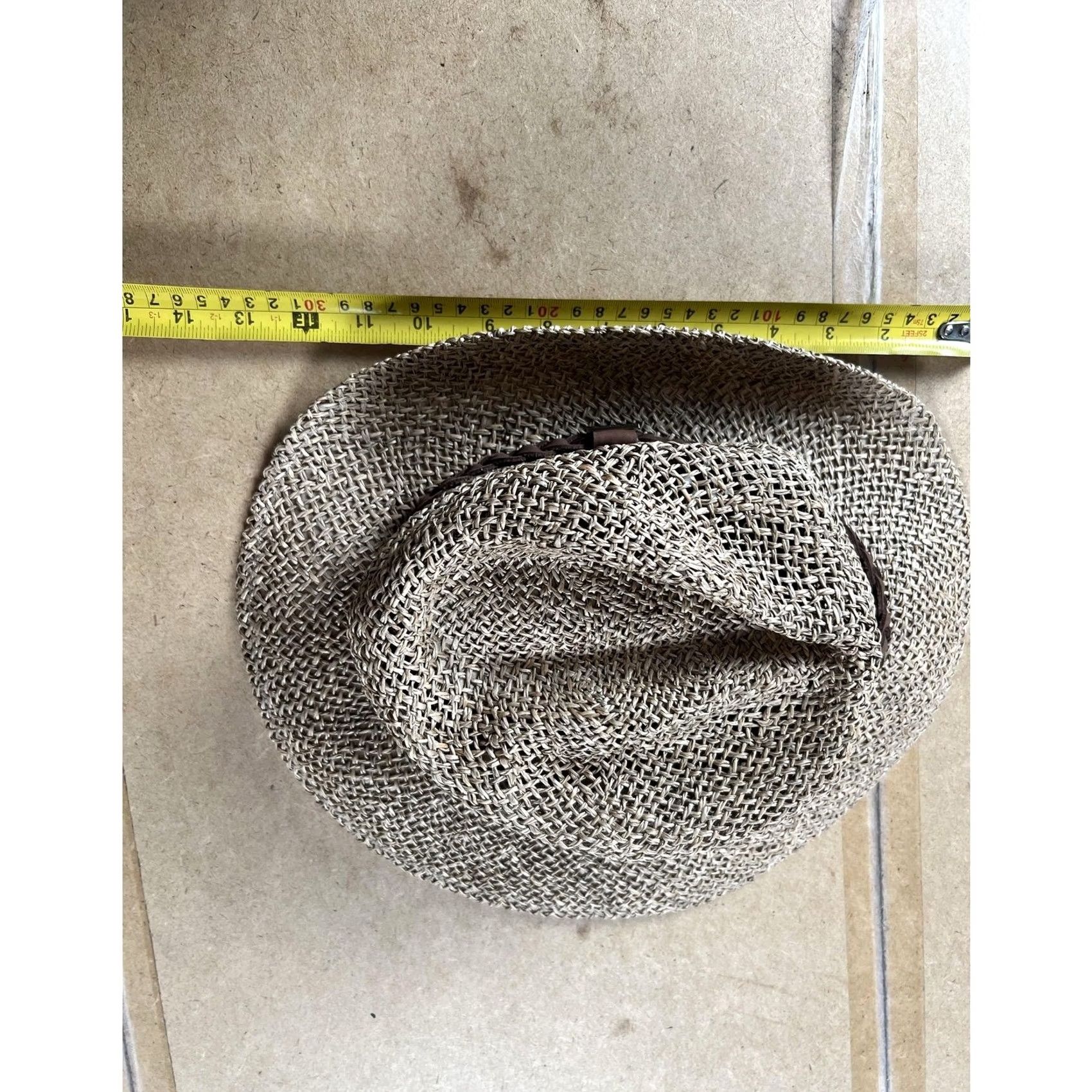 Pendleton VINTAGE Pendleton Hat Fedora Mens M Beige Straw Lined Breathable Lightweight Summer Size ONE SIZE - 2 Thumbnail