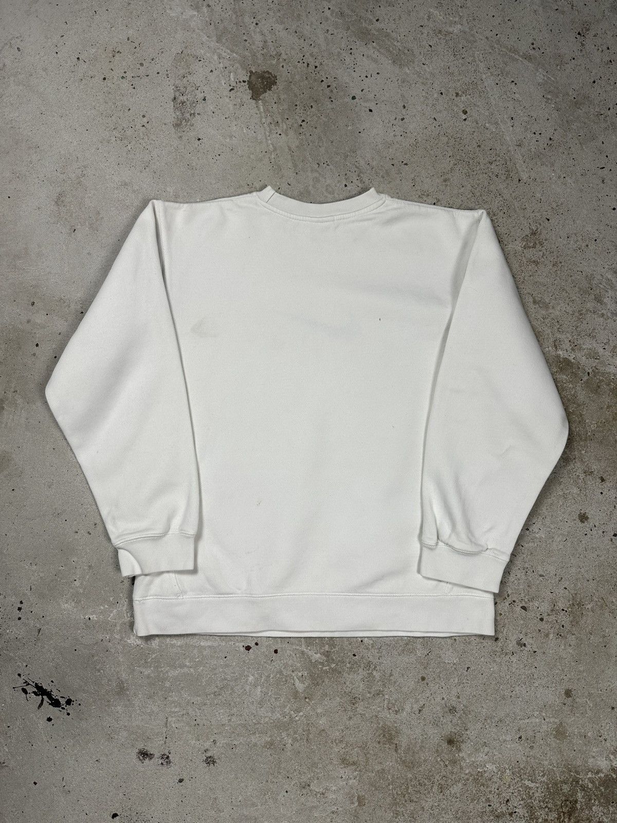 Nike × Vintage Vintage Y2K Nike White Center Big Swoosh Crewneck Size US S / EU 44-46 / 1 - 2 Thumbnail