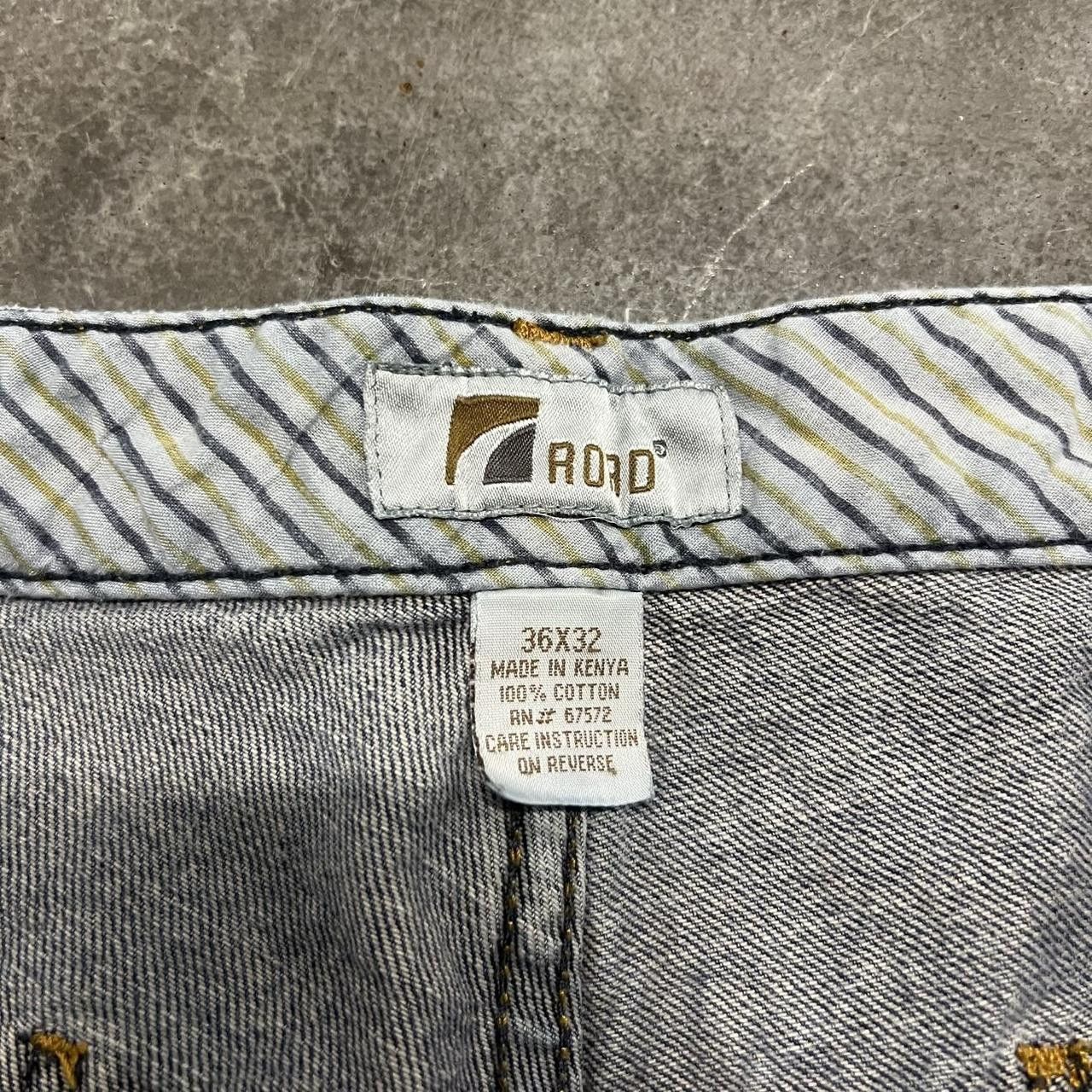 Japanese Brand × Vintage Vintage Y2K Baggy Fit Skater Style Medium Wash Denim Jeans! Size US 36 / EU 52 - 8 Thumbnail