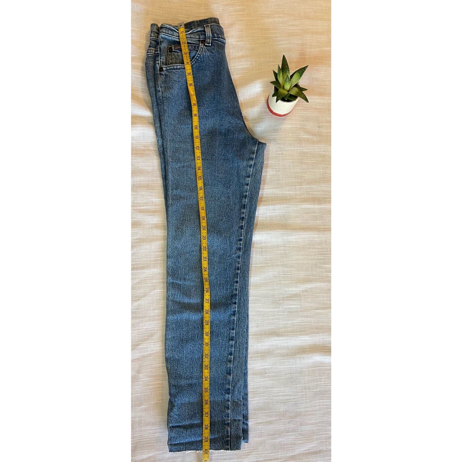 Rider Boot Co. Vintage Riders blue denim jeans Size S Size 28" / US 6 / IT 42 - 5 Thumbnail