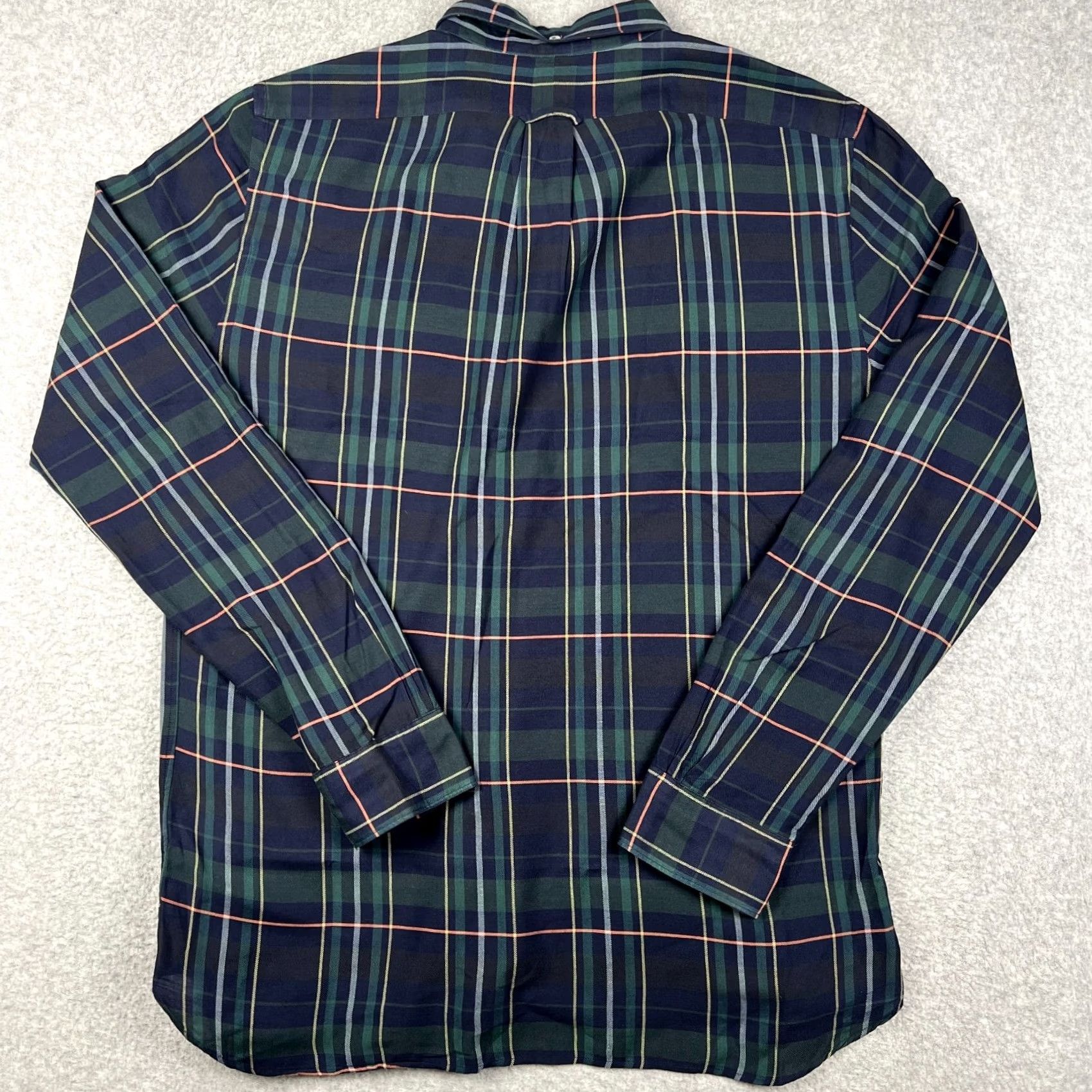 Todd Snyder Todd Snyder Flannel Button-Up Shirt Long Sleeve Mens Blue Plaid Large Regular Cotton Blend Huckberry Size US L / EU 52-54 / 3 - 2 Thumbnail