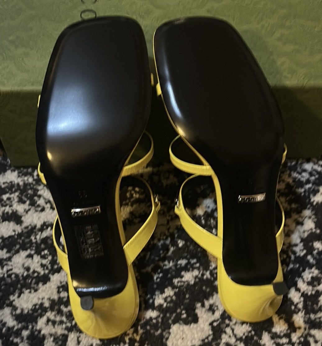 Gucci Gucci Slim Horsebit Slide Leather Sandal Acid Lime size 39 Size US 9 / IT 39 - 6 Thumbnail