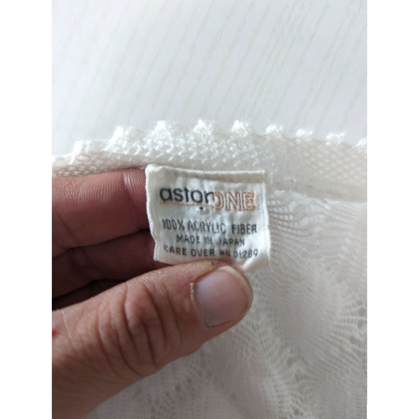 Vintage VINTAGE Crochet White Knit Cardigan Sweater Top Size Large Hippy Blouse Astro One Womens Pullover Long Sleeve Open Front 60s Size L / US 10 / IT 46 - 2 Thumbnail