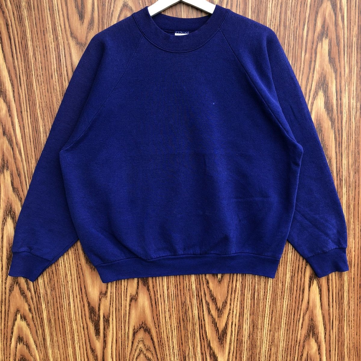Fruit Of The Loom Vintage 90s Plain Sweatshirt Crewneck Pullover Size L / US 10 / IT 46 - 3 Thumbnail