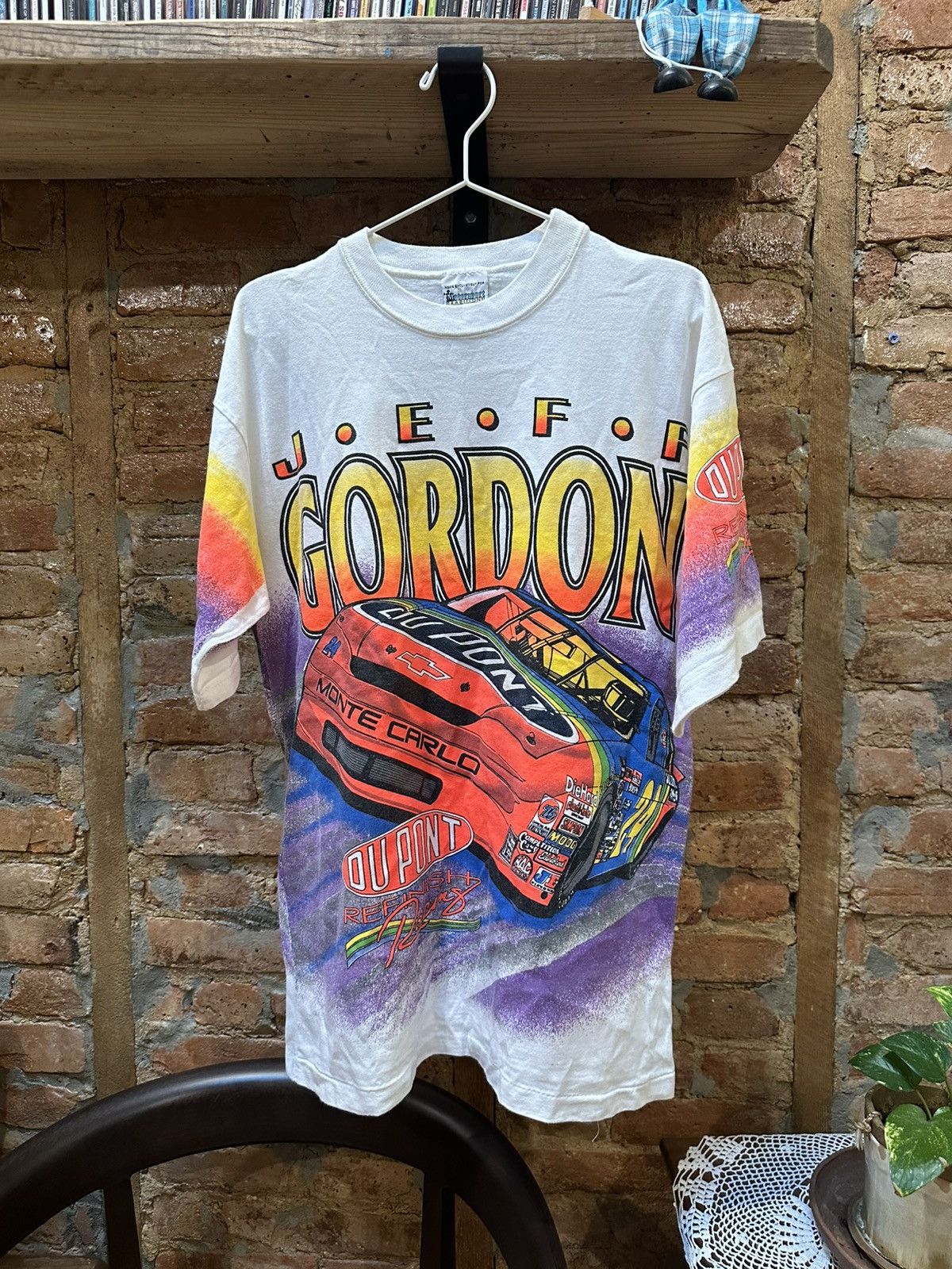 NASCAR 1995 Jeff Gordon NASCAR Vintage T shirt Size US M / EU 48-50 / 2 - 1 Thumbnail