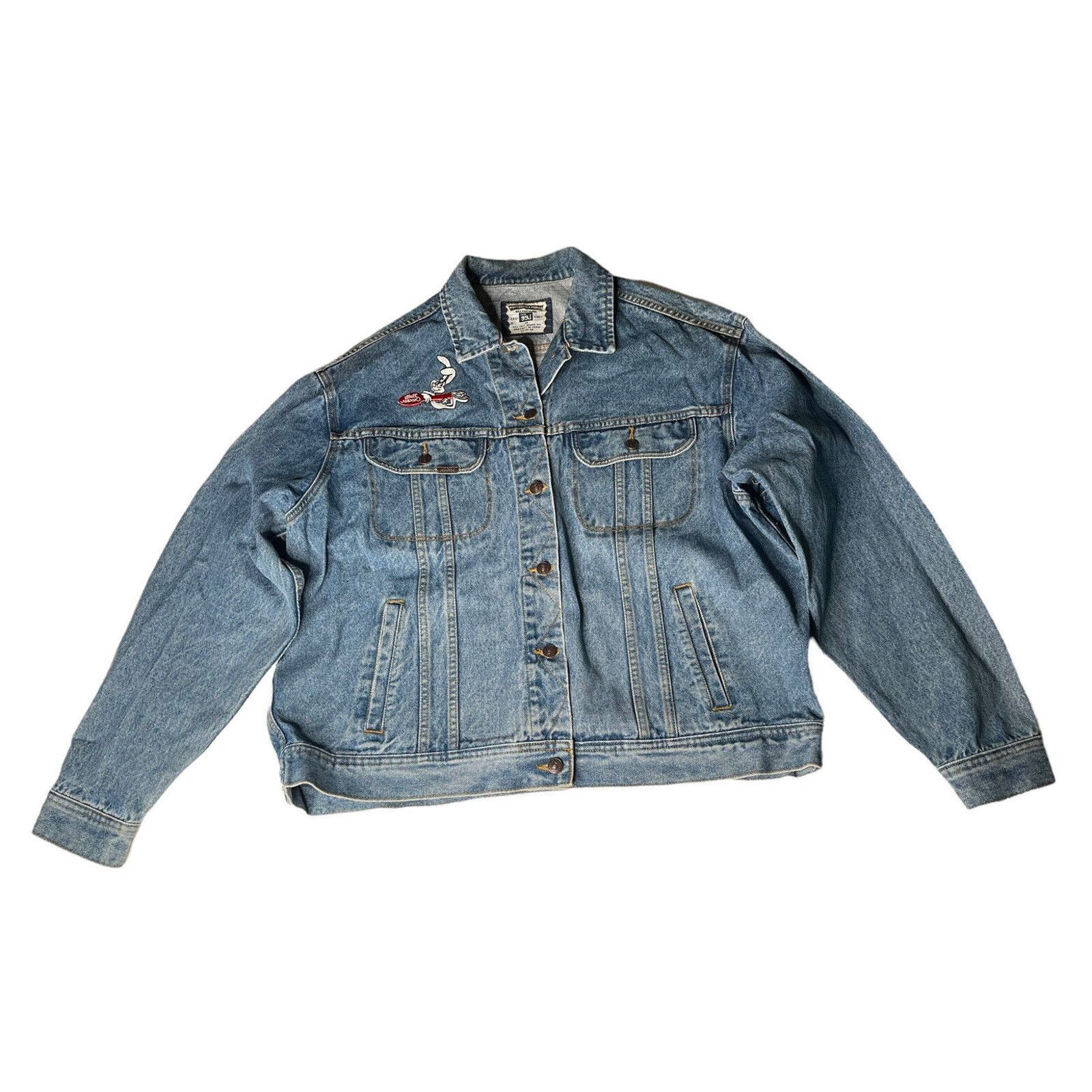 Lee Vtg Lee Trucker Jean Jacket Betty Crocker Trix Bunny XL Size US XL / EU 56 / 4 - 2 Thumbnail