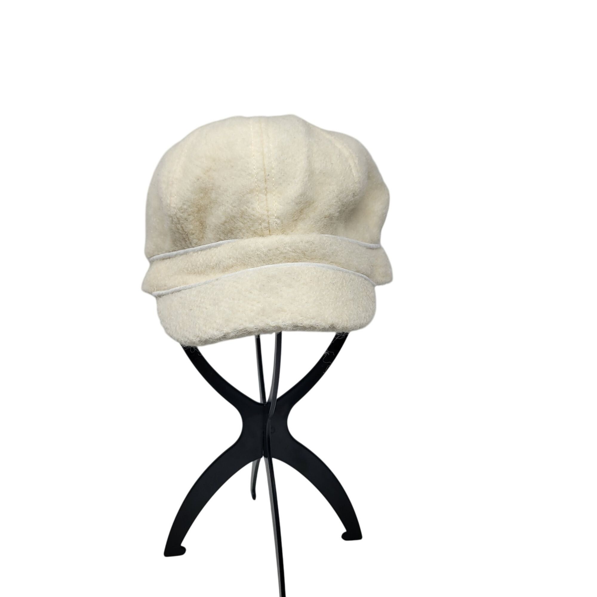Designer August Hat Company Wool-Blend Cream Newsboy Cap Cabby Retro Size ONE SIZE - 1 Thumbnail