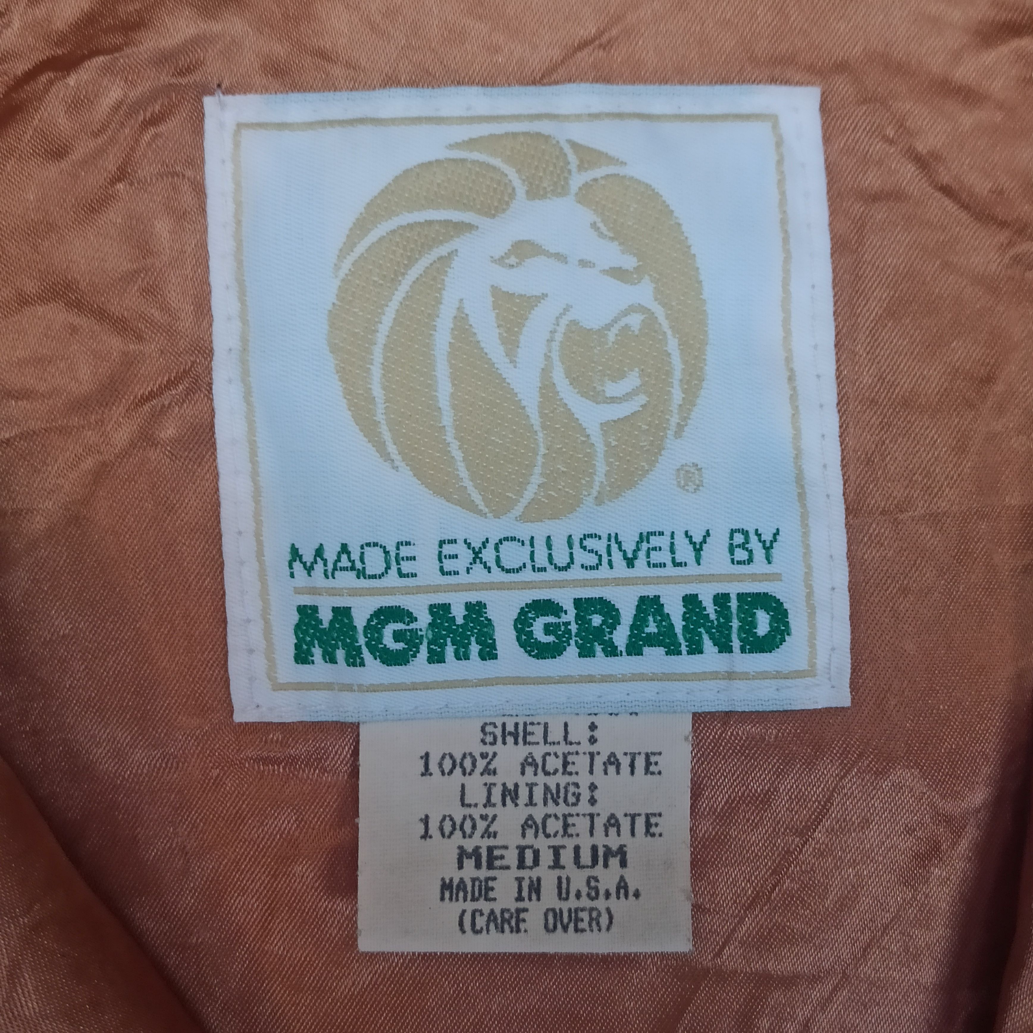 Other Acetate Jacket MGM GRAND Las Vegas Size US M / EU 48-50 / 2 - 9 Thumbnail