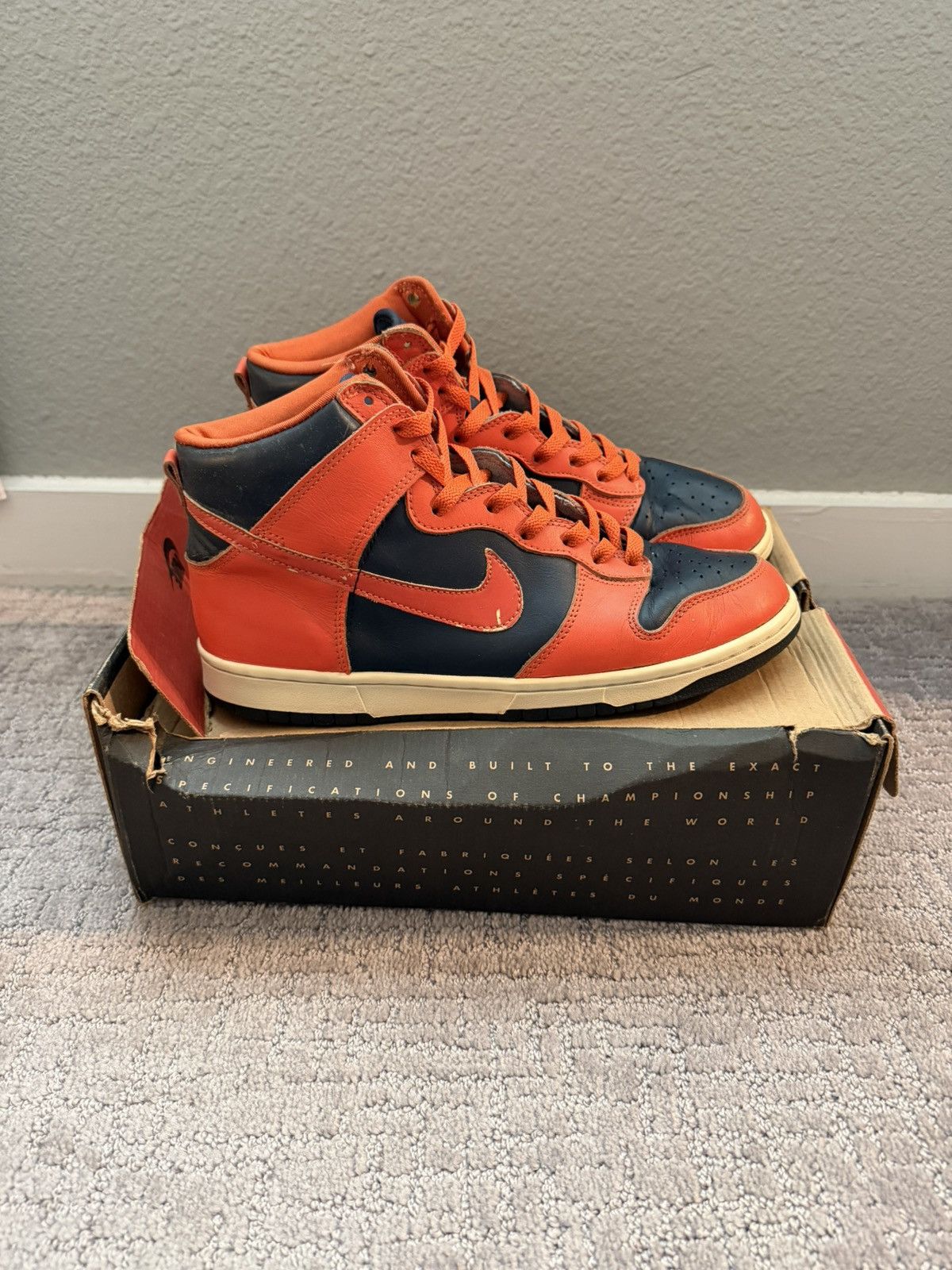 Nike 1999 Nike Dunk High Le Obsidian Size US 9.5 / EU 42-43 - 2 Thumbnail