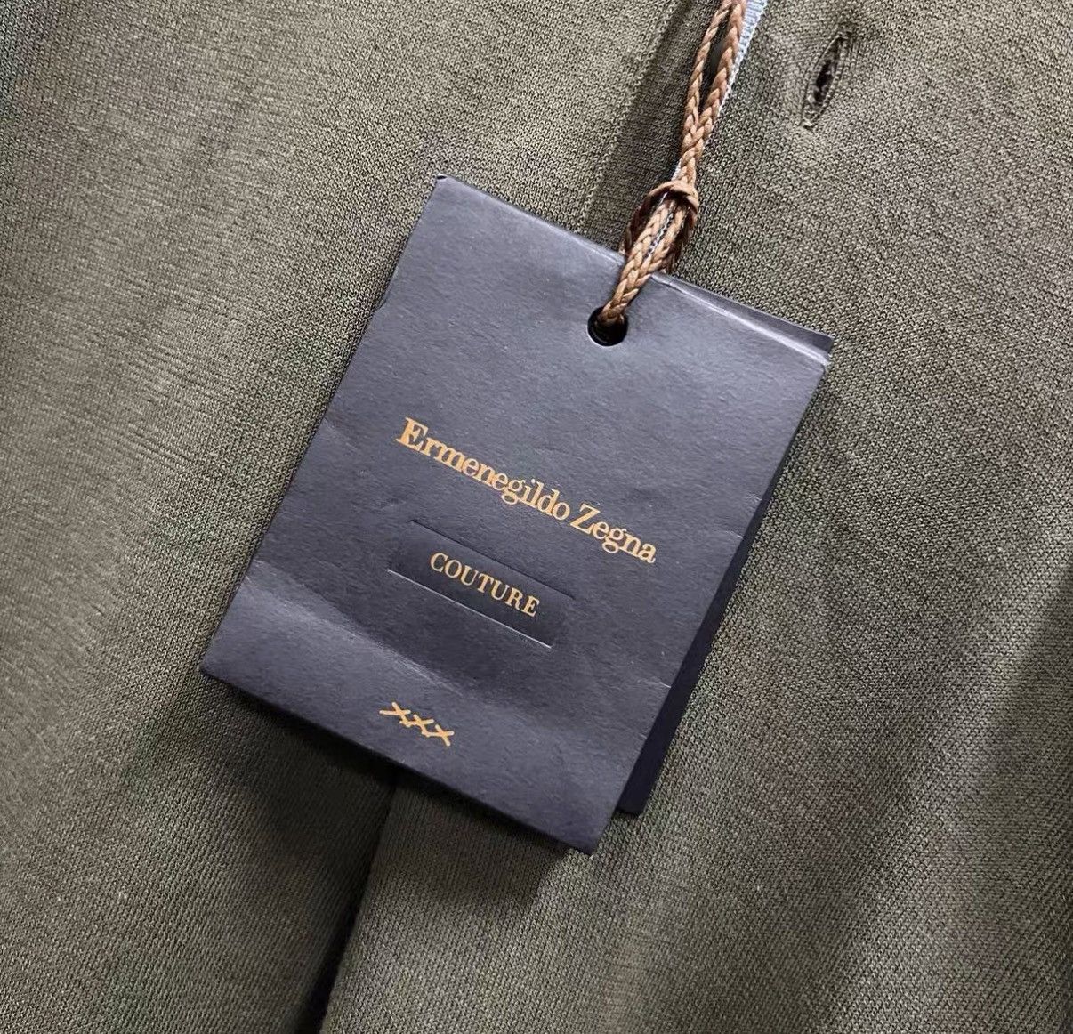 Ermenegildo Zegna Zegna Green Knit Long Sleeve Polo J41 Size US L / EU 52-54 / 3 - 3 Thumbnail