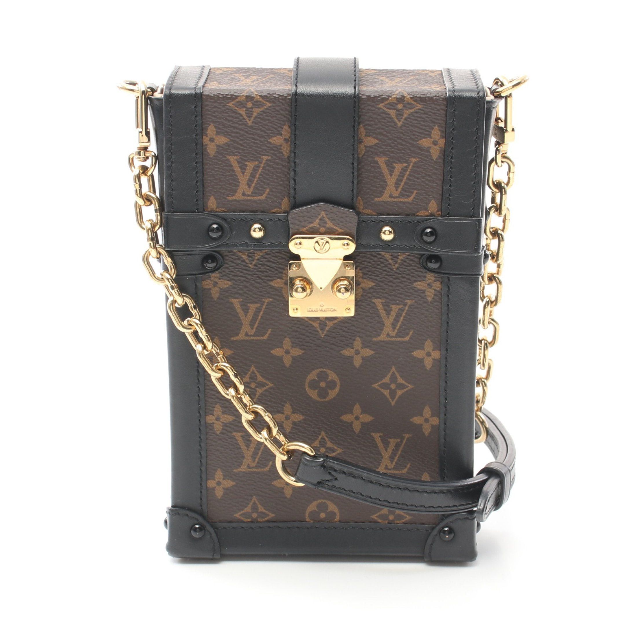 Louis Vuitton Louis Vuitton Pochette Trunk Vertical Monogram Shoulder Bag Leather Brown Black Size ONE SIZE - 1 Thumbnail