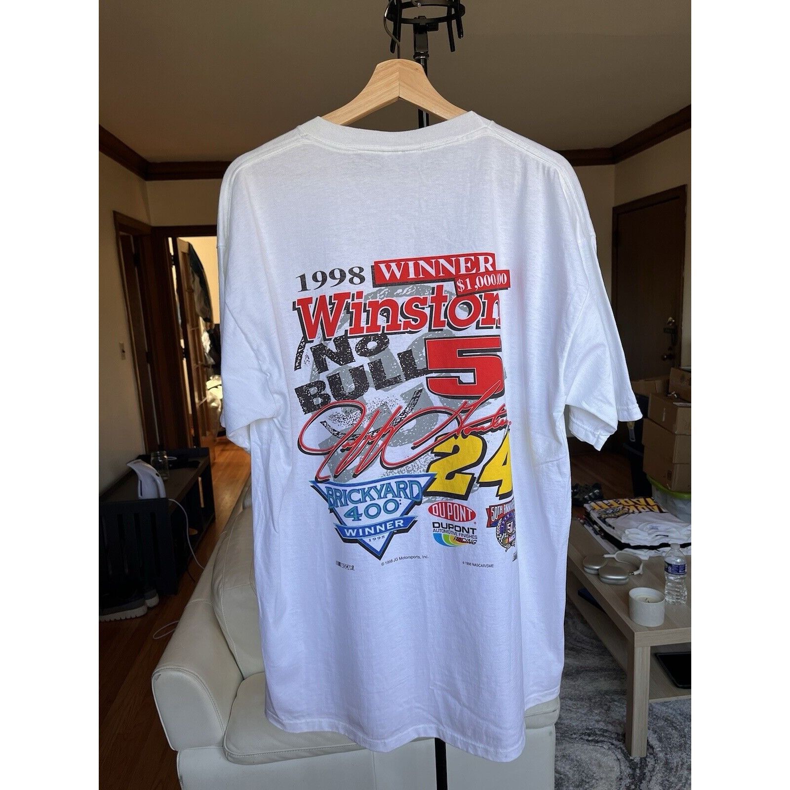 NASCAR VINTAGE NASCAR WINSTON CUP GRAPHIC T SHIRT MENS SIZE XL 90S Size US XL / EU 56 / 4 - 3 Thumbnail