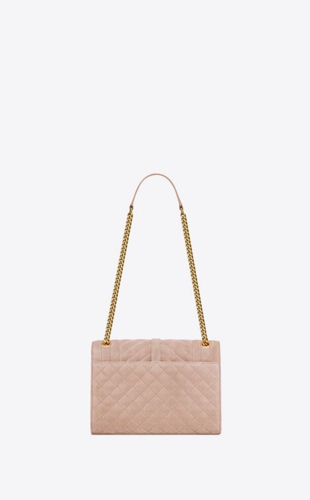 Saint Laurent Paris o1b1hav110724 Size: OS / Envelope Medium Suede Bag in Beige Size ONE SIZE - 2 Thumbnail