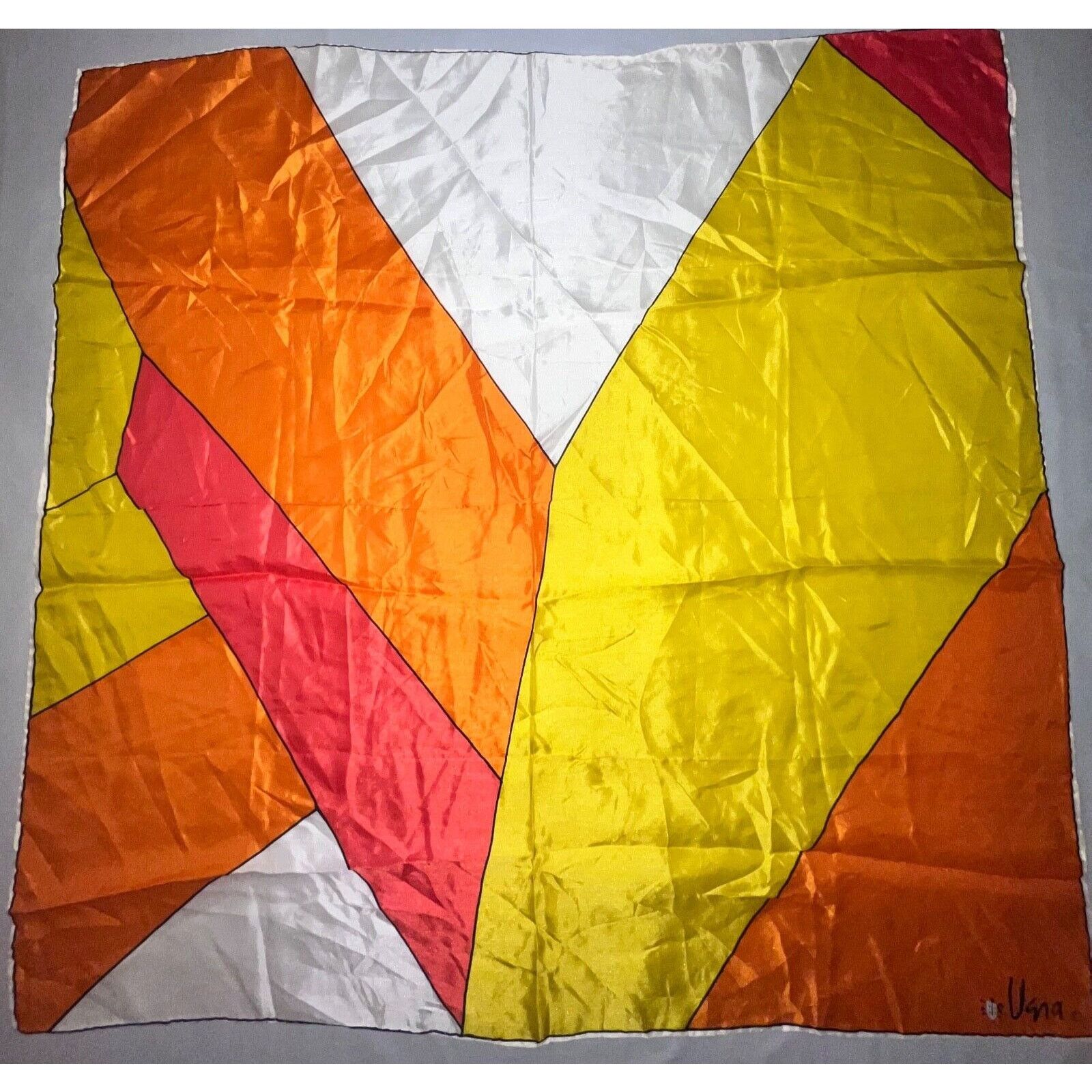 Other Vintage Vera Neumann Scarf - Ladybug Sign - Orange, Yellow, Size ONE SIZE - 1 Thumbnail
