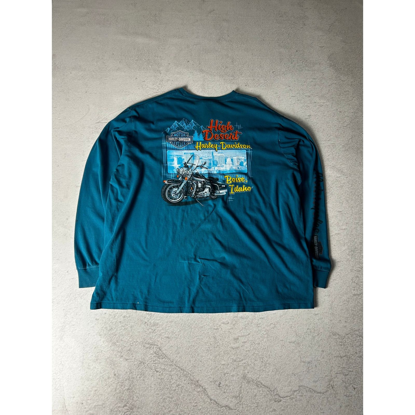 Harley Davidson Vintage Harley Davidson Long-Sleeve T-Shirt - Men's 3XL Size US XXL / EU 58 / 5 - 2 Thumbnail