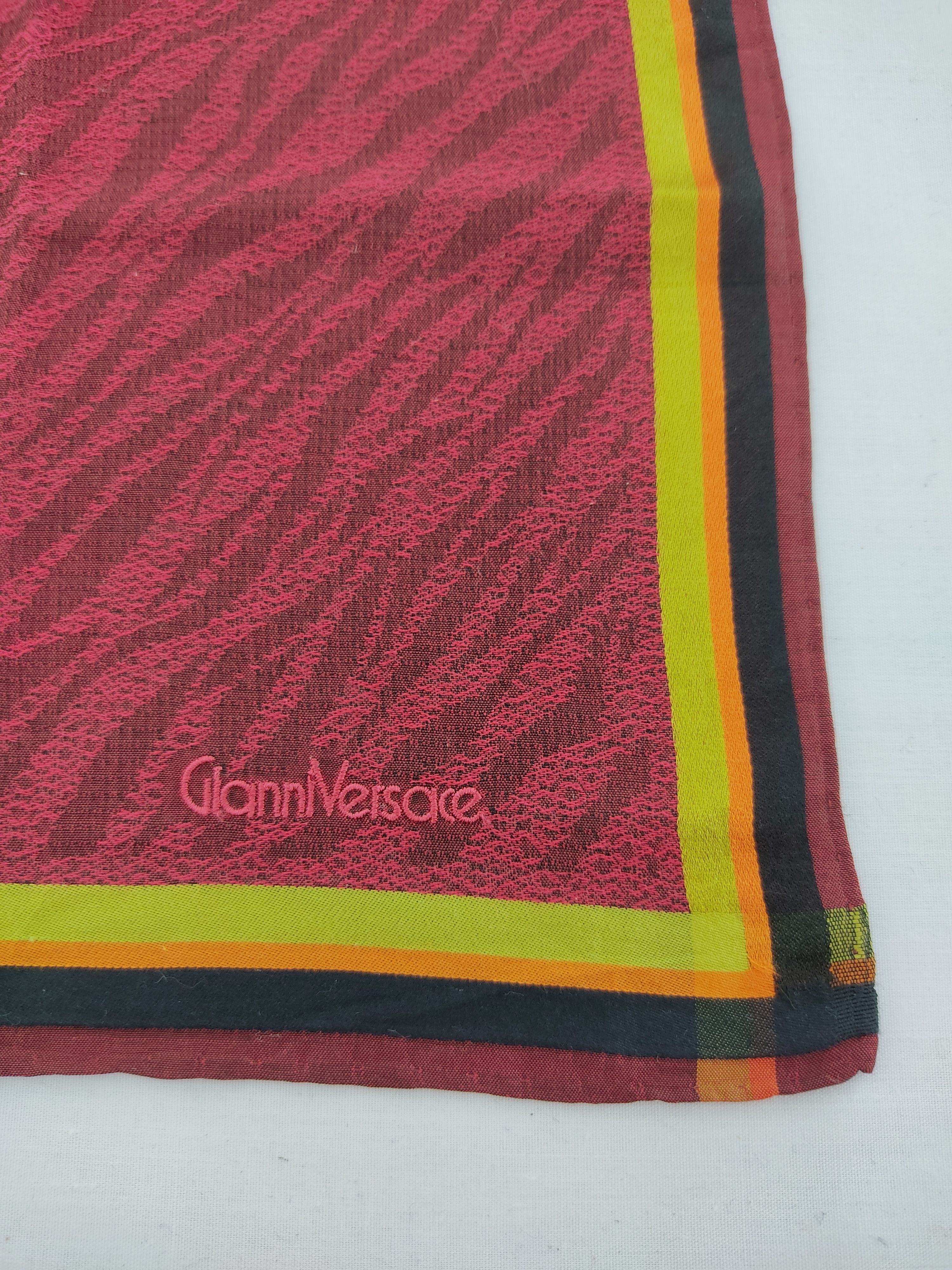 Versace × Vintage Vintage Gianni Versace Handkerchief / Neckwear / Bandana Size ONE SIZE - 4 Thumbnail