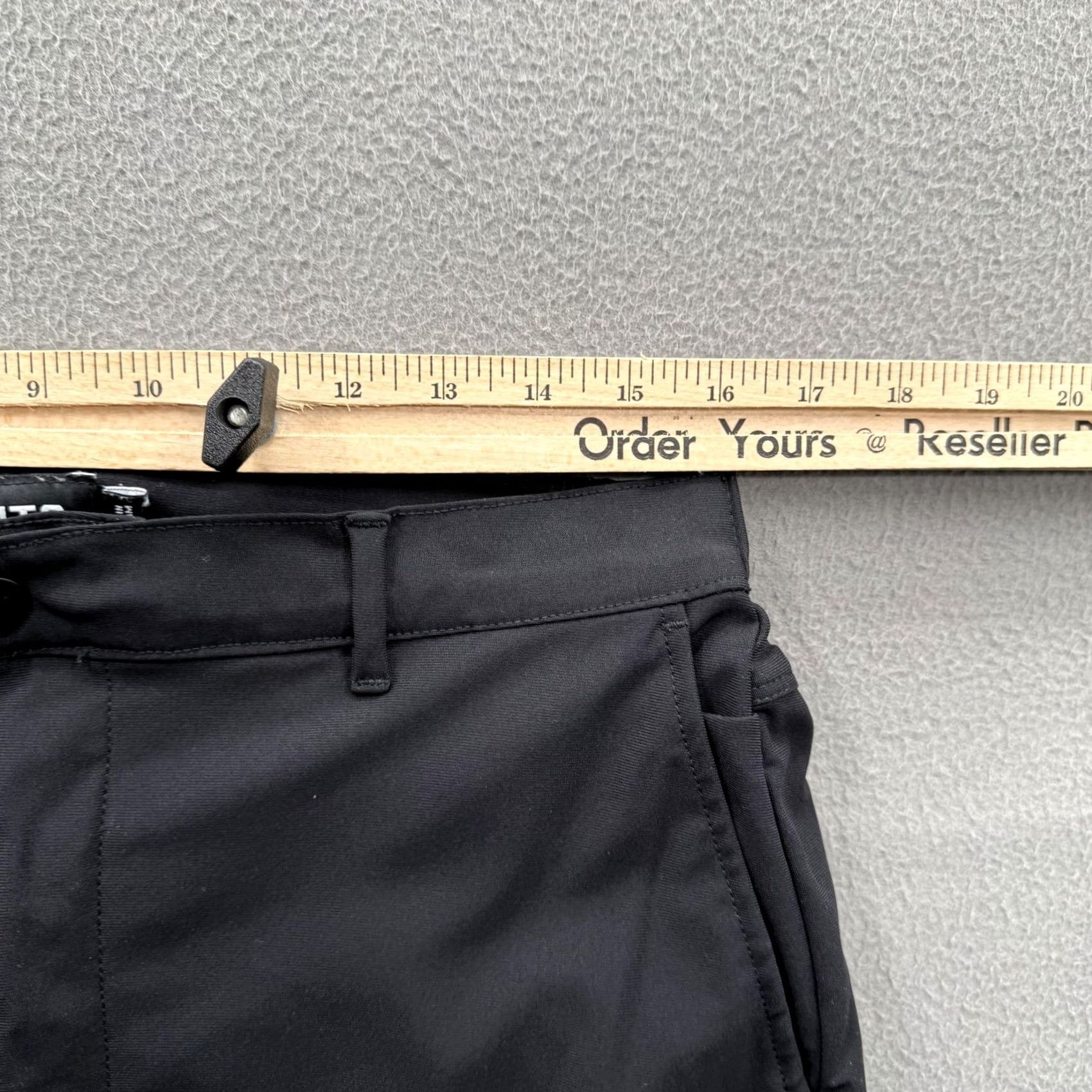 Cuts Cuts Jogger Pants Mens Large L 32x28 Black Slim Fit Cuffed Pockets zipper Elastic Waist Business Casual Size US 33 - 4 Thumbnail