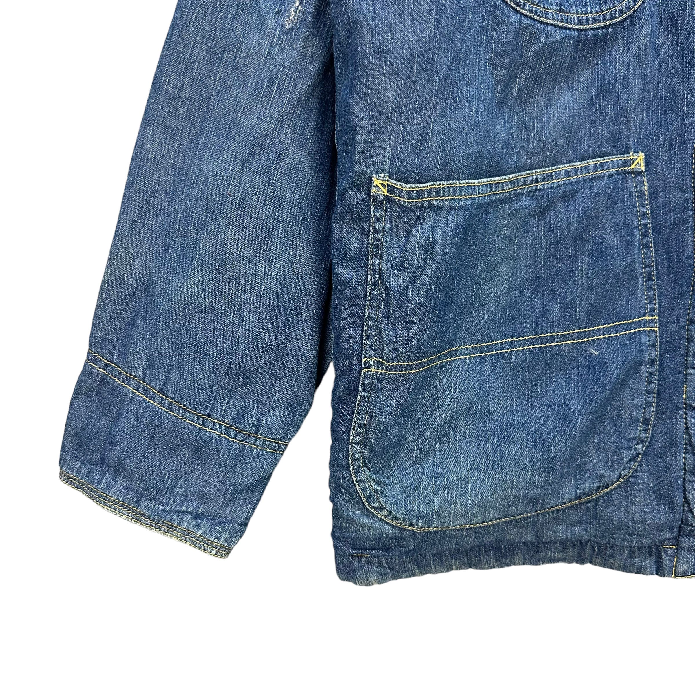 Vintage ALBEMARLE STYLISH GARMENT PERSON DENIM CHORE JACKET 7522-151 Size US M / EU 48-50 / 2 - 5 Thumbnail