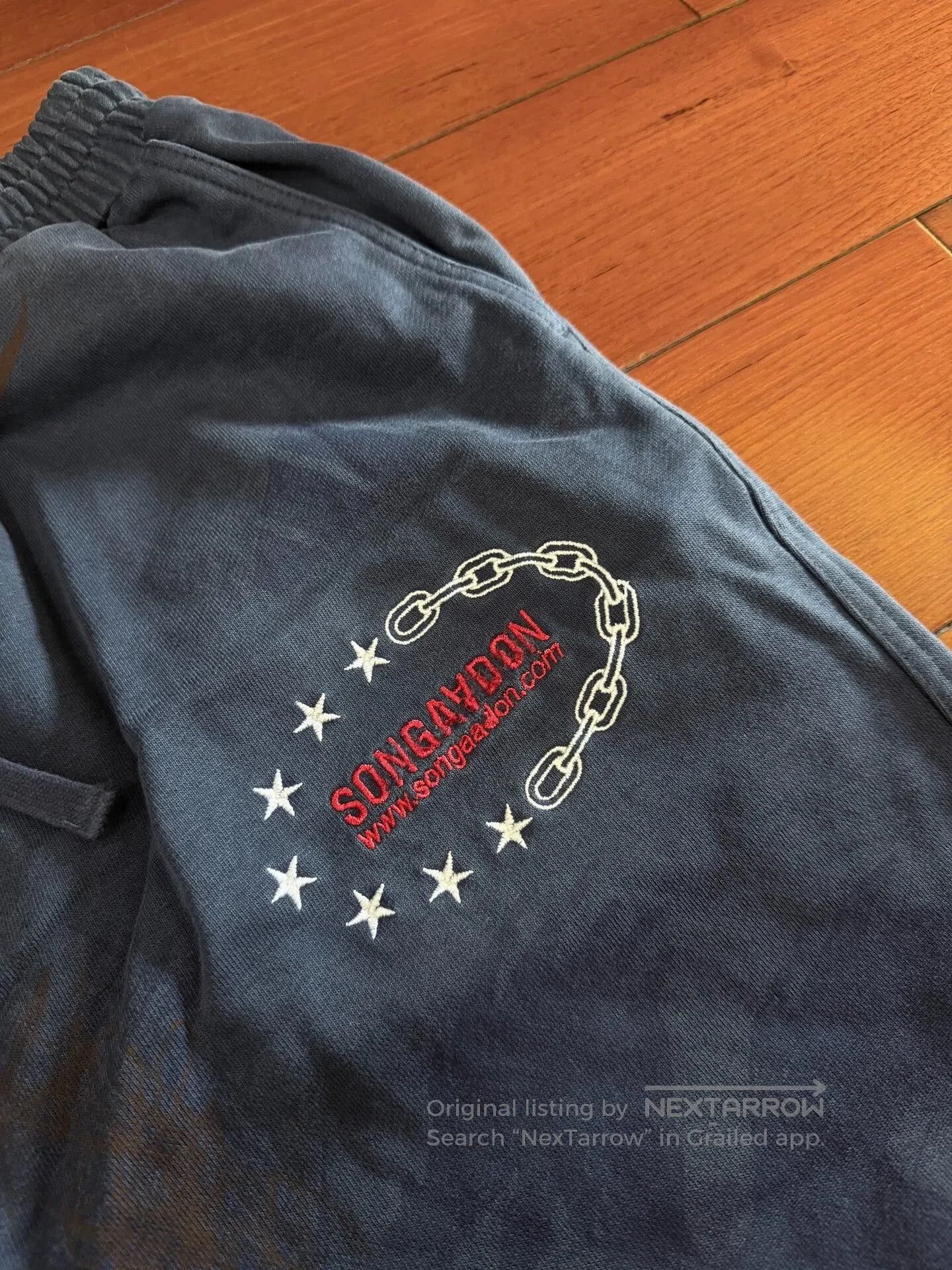 SONGZIO Graffiti Dark Blue Dirty Dye Wide. Size US 44 / EU 60 - 3 Thumbnail