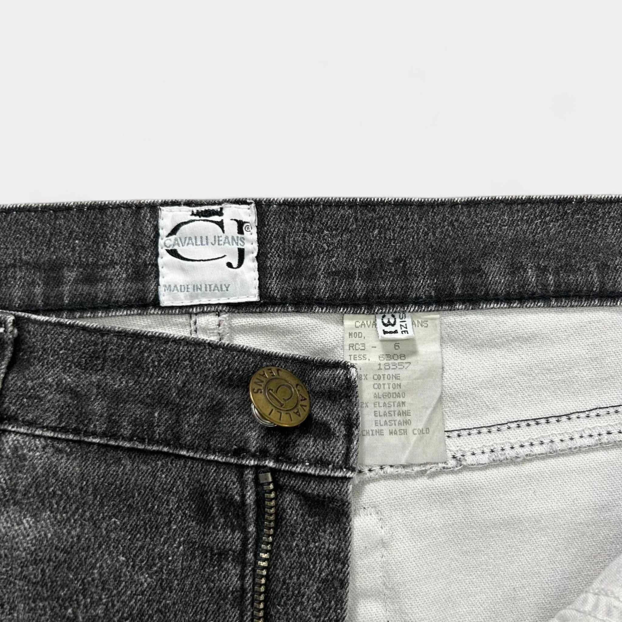 Roberto Cavalli Cavalli Jeans Printed Denim Effect Jeans Size ONE SIZE - 4 Thumbnail