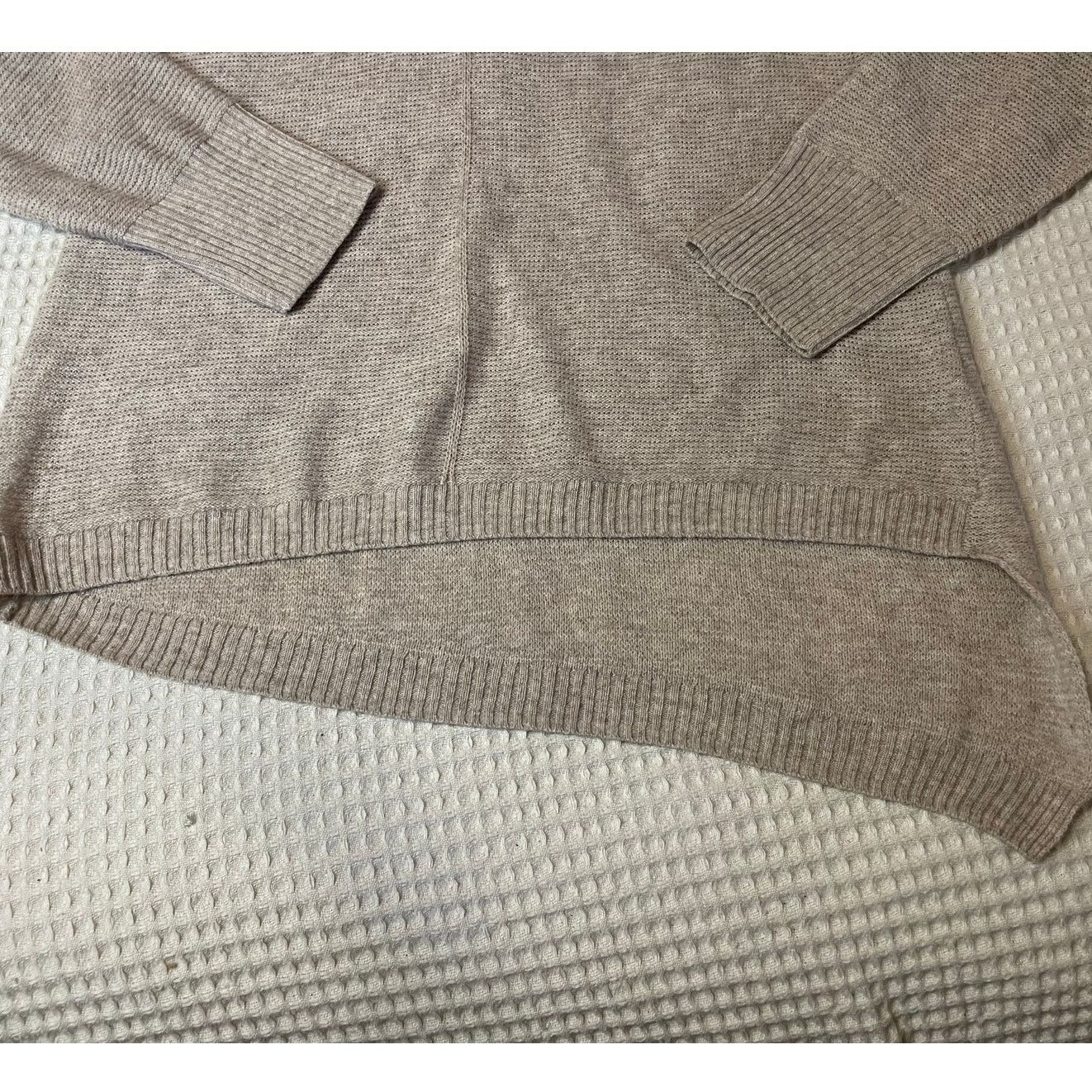 Other Philippe Le Bac Cashmere Gray Asymmetrical Hem Knit Sweater Size L / US 10 / IT 46 - 13 Thumbnail