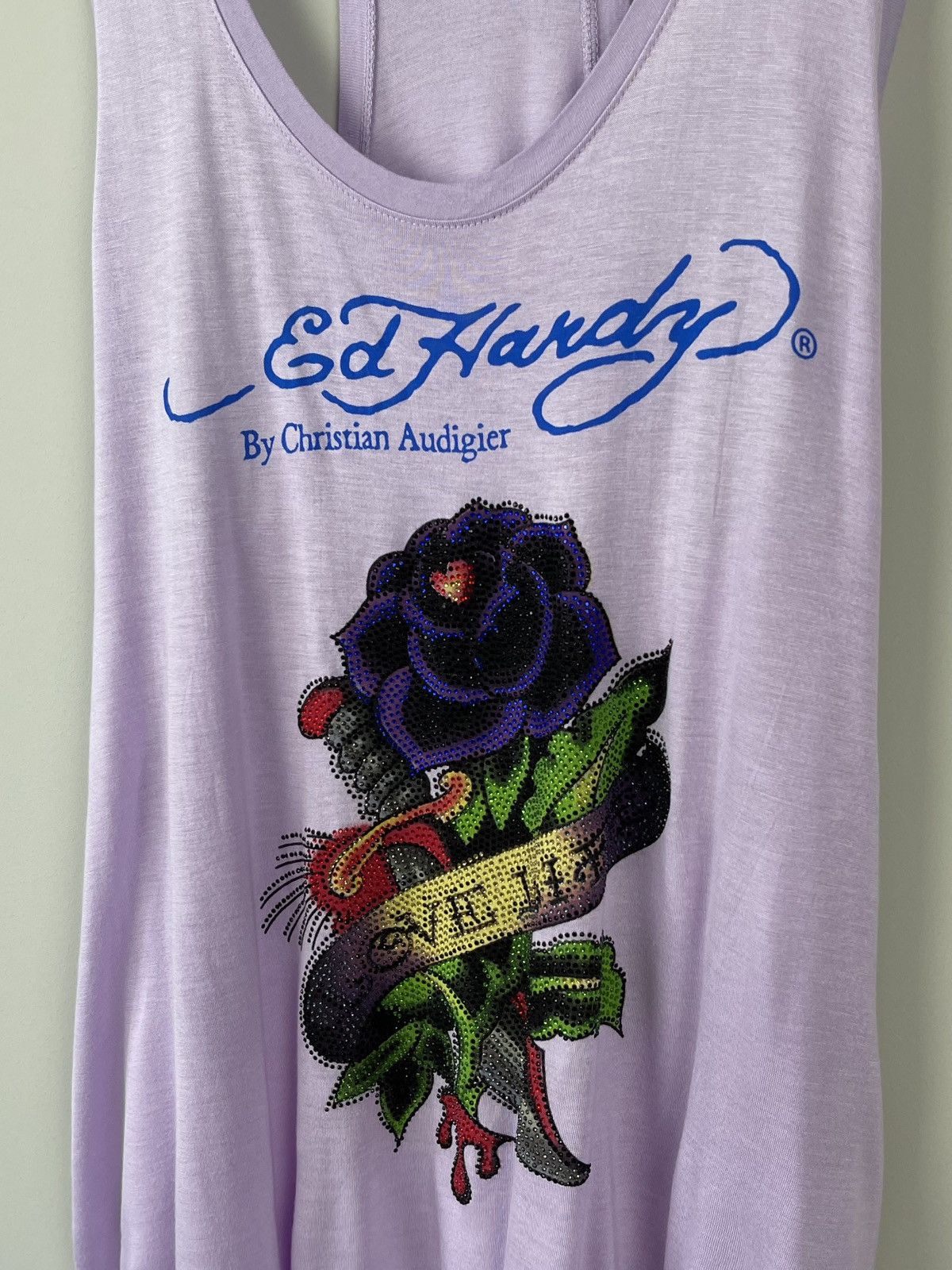 Ed Hardy × Vintage Vintage Y2k Ed Hardy by Christian Audigier Blouse Size M / US 6-8 / IT 42-44 - 2 Thumbnail