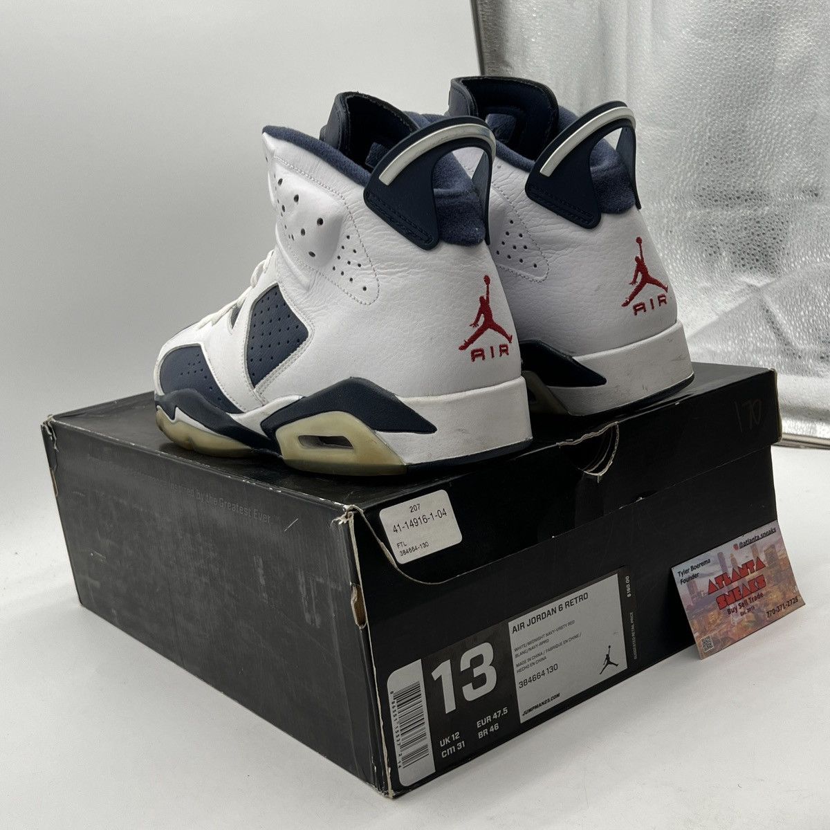 Jordan Brand Air Jordan 6 Olympic Size US 13 / EU 46 - 4 Thumbnail