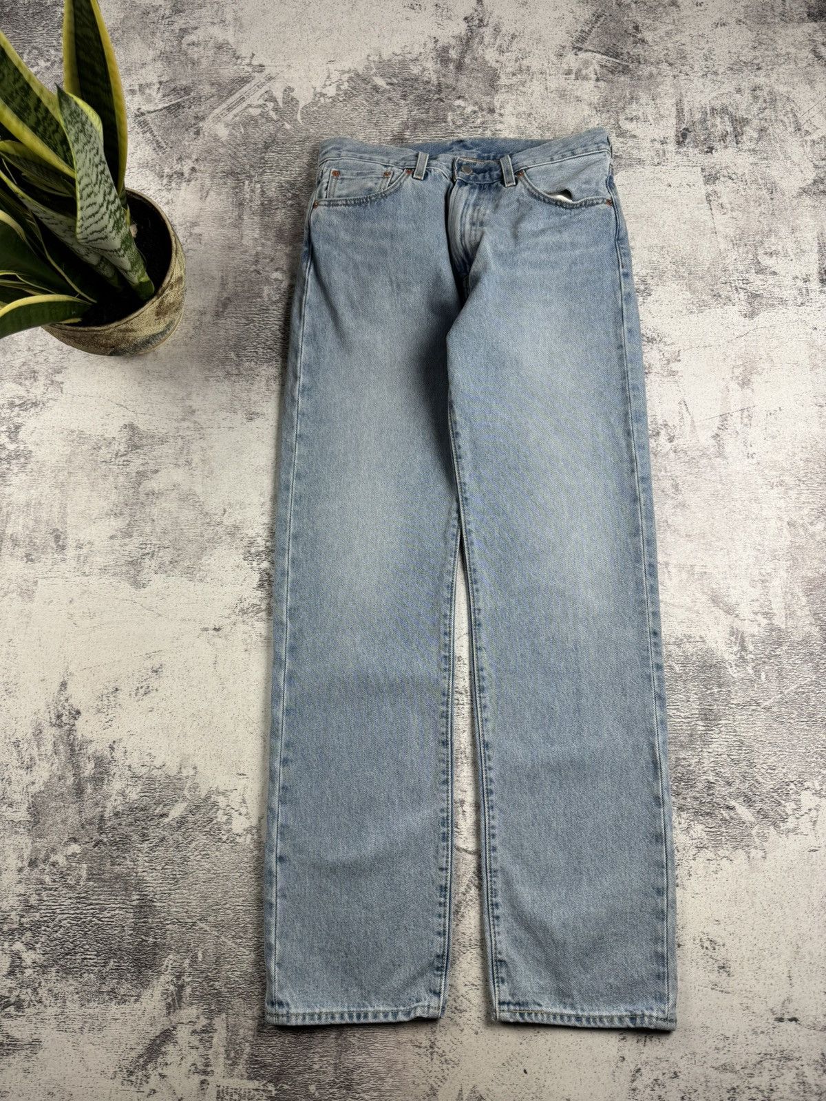 Levi's Levis 551 Premium Work Wear Men’s W29 L32 Cotton Light Blue Jeans Pants Trousers Size US 30 / EU 46 - 13 Thumbnail