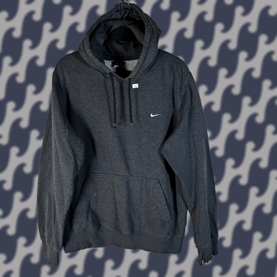 Nike Nike Sportswear Mens Hoodie Sweater Gray Fleece Swoosh Pullover Large Size Size US L / EU 52-54 / 3 - 1 Thumbnail