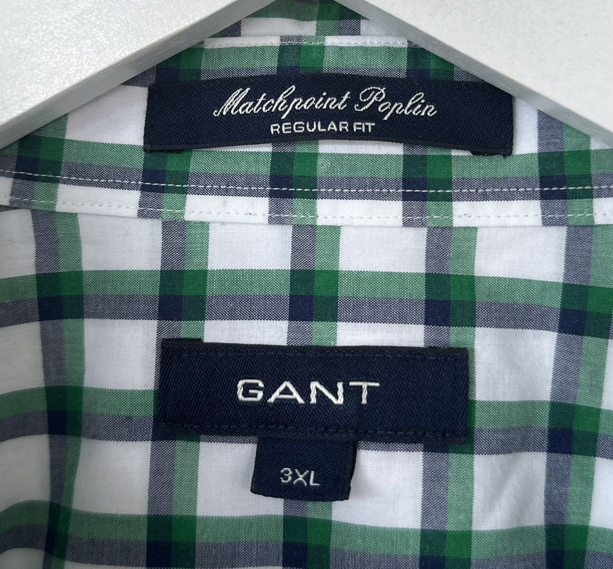 Flannel × Gant GANT Matchpoint Poplin Logo 3XL Men's Shirt Cotton Size US XXL / EU 58 / 5 - 4 Thumbnail