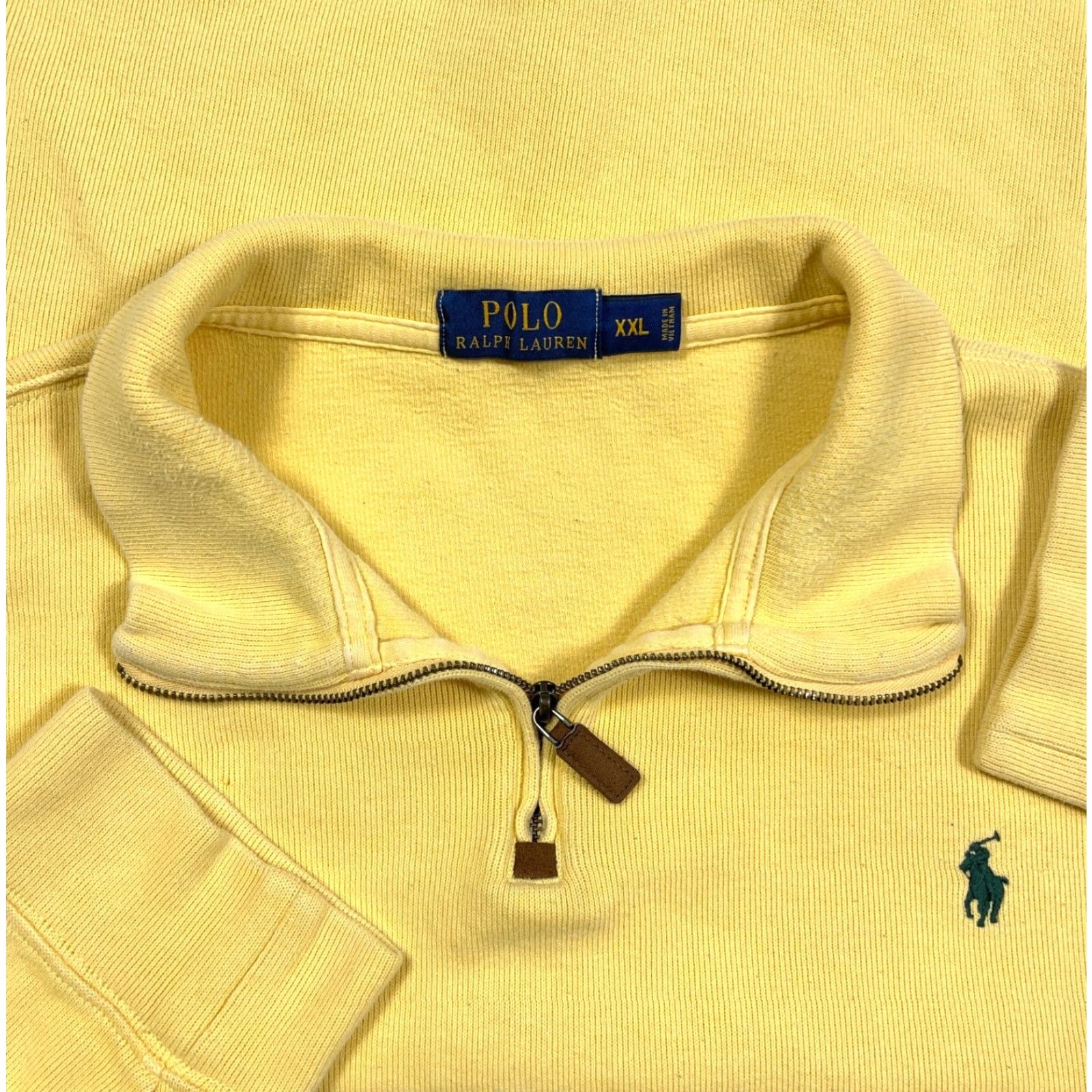 Polo Ralph Lauren Polo Ralph Lauren Sweater Men 2XL Yellow Pullover Quarter Zip Sweatshirt Size US XXL / EU 58 / 5 - 2 Thumbnail