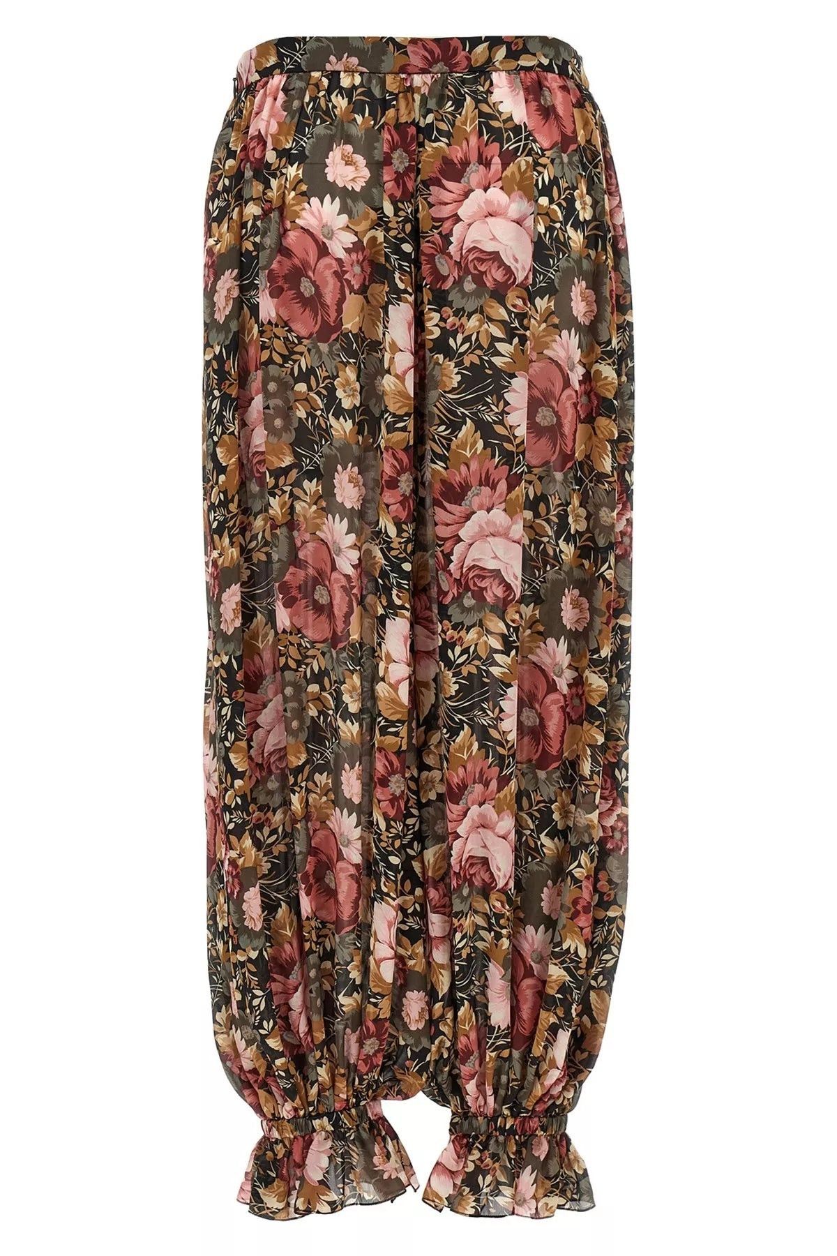 Chloe o1loc1c10326 Silk Charmeuse Pant in Multicolor Size 27" / US 4 / IT 40 - 2 Thumbnail