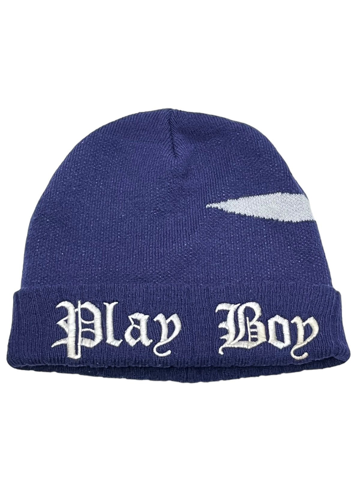Playboy FYE 90’s PLAYBOY Classis Script Spell-Out Big Bunny Beanie💥 Size ONE SIZE - 8 Thumbnail