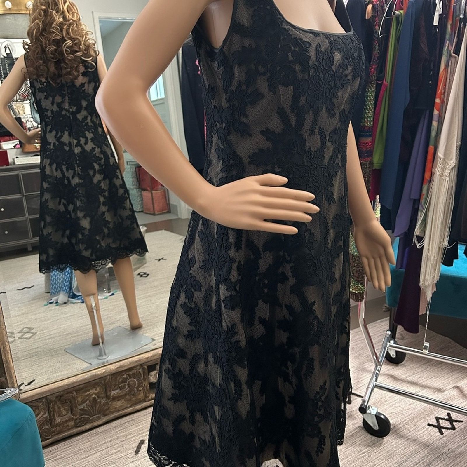 TAFT Rose Taft couture black lace women’s party dress size 10 Size L / US 10 / IT 46 - 6 Thumbnail