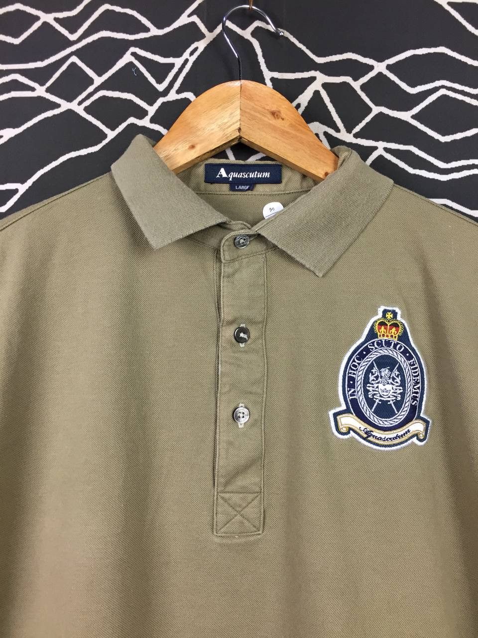 Aquascutum Aquascutum Crest Badge Luxury British Polo Shirt Size US M / EU 48-50 / 2 - 3 Thumbnail