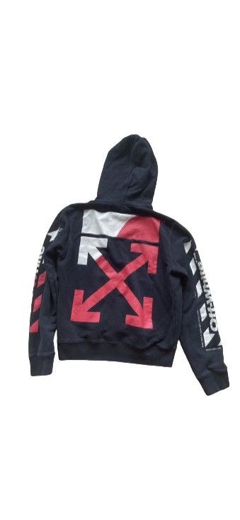 Off-White Used OFF-White Drawstring Pullover Hoodie Red/White X Logo Size US M / EU 48-50 / 2 - 4 Thumbnail