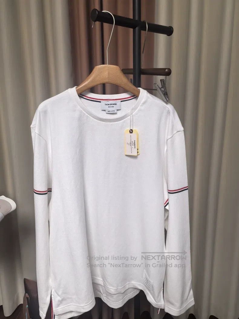 Thom Browne Thom Browne Knit Sleeve Label Long Sleeve Size US M / EU 48-50 / 2 - 1 Thumbnail