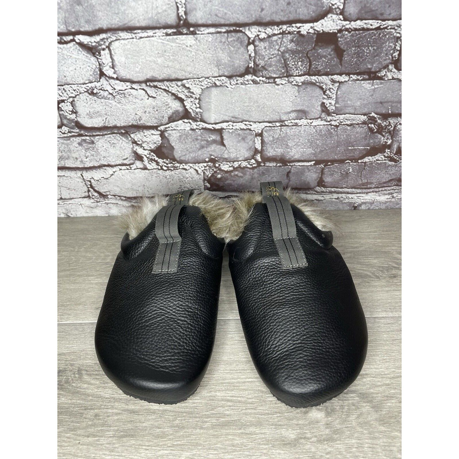 Other BANTHA Vibram Black Leather Sherpa Fur Lined Cork Mules Shoe Size US 10.5 / IT 40.5 - 16 Thumbnail