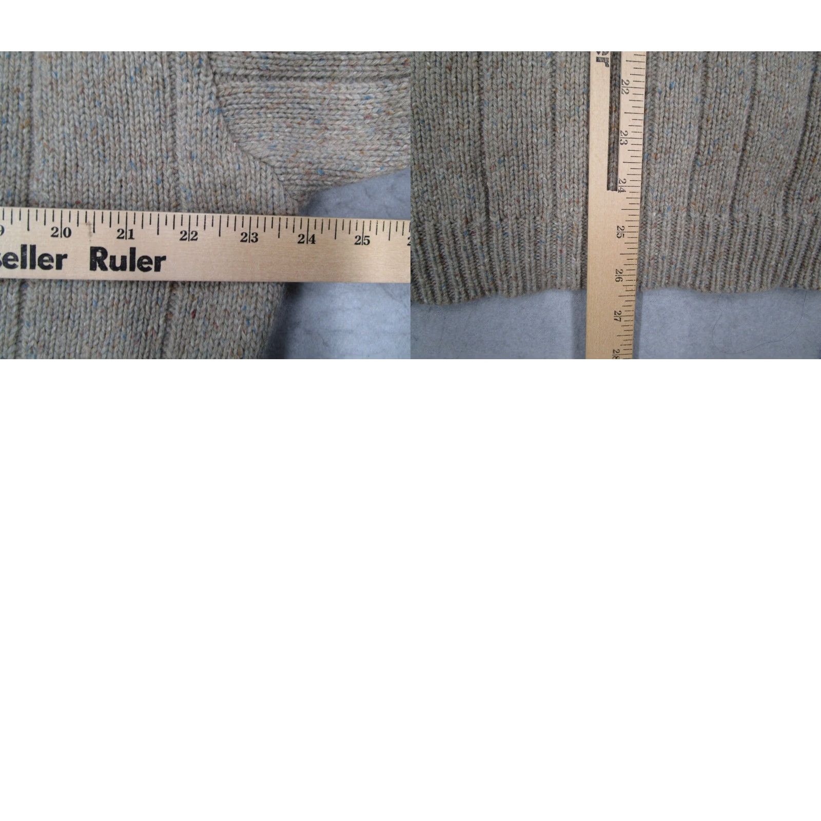 Vintage VINTAGE Columbia Sweater Mens Large Beige Wool Blend Convert Pullover Y2K Size US L / EU 52-54 / 3 - 8 Thumbnail