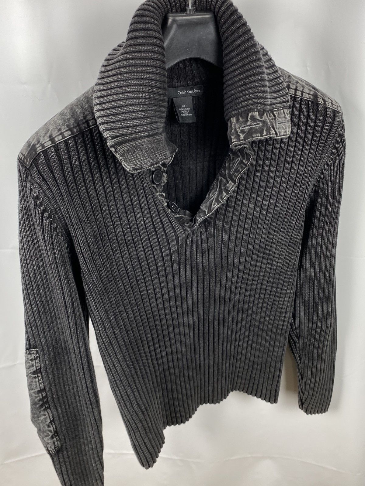 Calvin Klein Calvin Klein Frozen Dye Structured Sweater Cotton Men size L Size US L / EU 52-54 / 3 - 10 Thumbnail