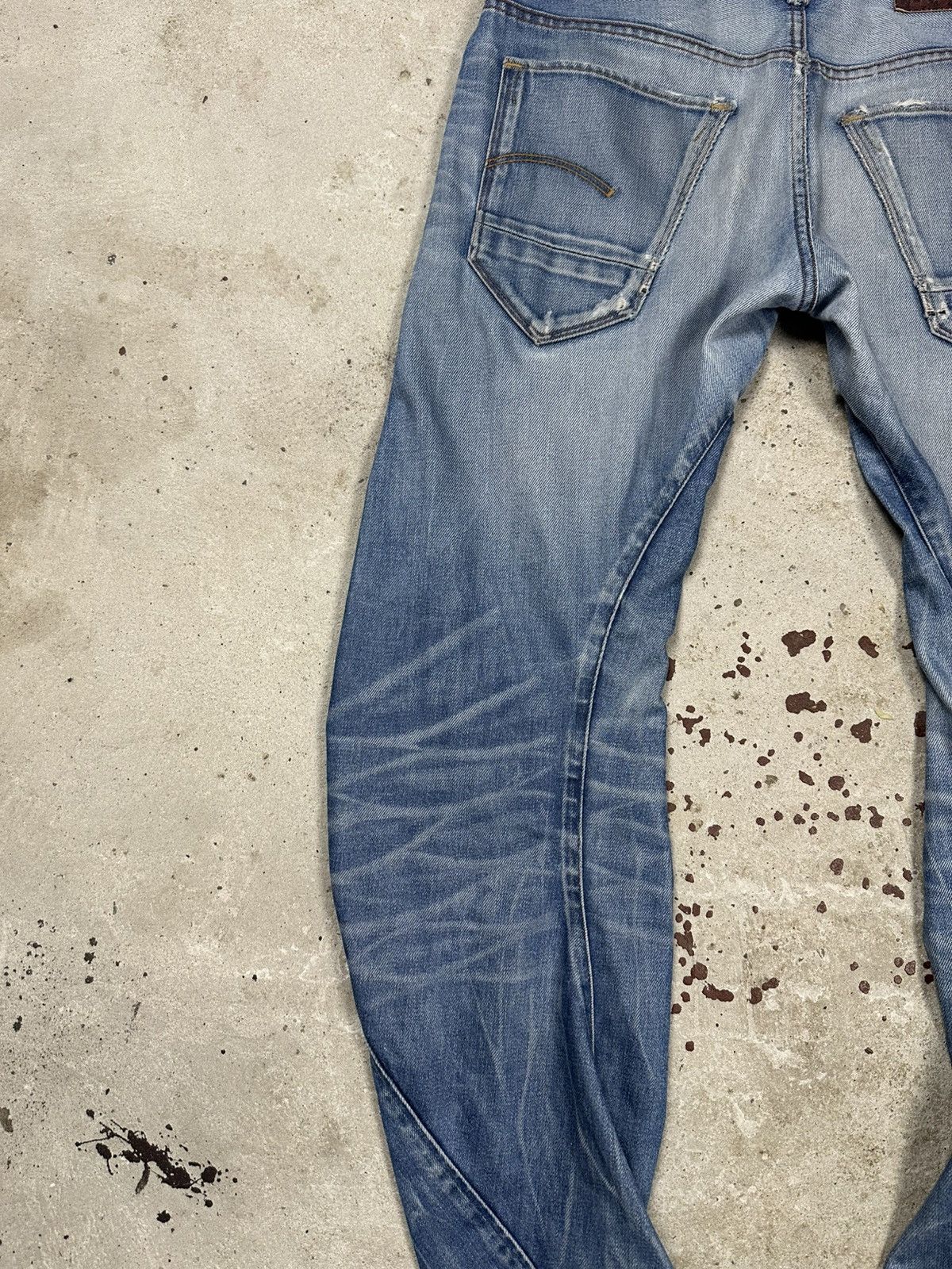 G-Star × Japanese Brand × Vintage Vintage Y2K G Star Raw Arc Slim Distressed Denim Pants Jeans Size US 29 - 15 Thumbnail