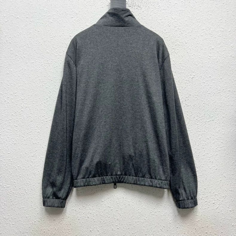 Loro Piana LORO PIANA King's Gift A double-breasted cashmere zip coat Size US L / EU 52-54 / 3 - 4 Thumbnail