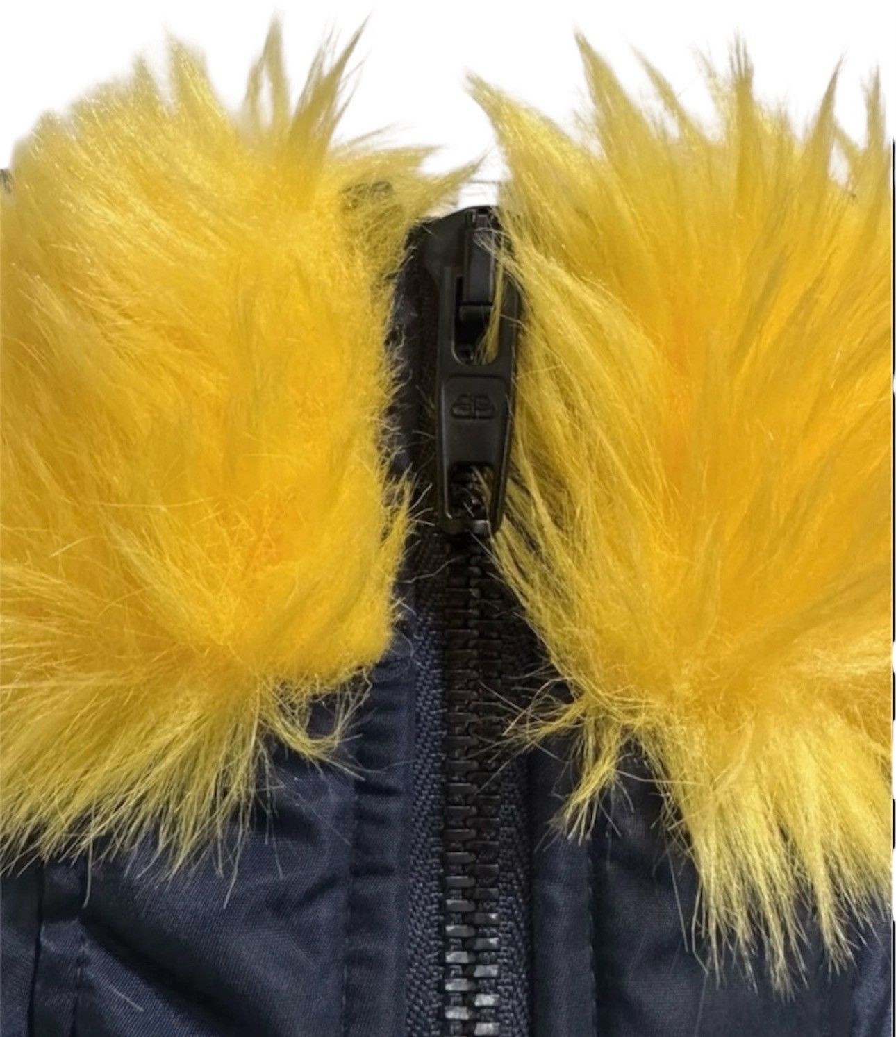 Balenciaga FW21 Yellow Fur Bomber