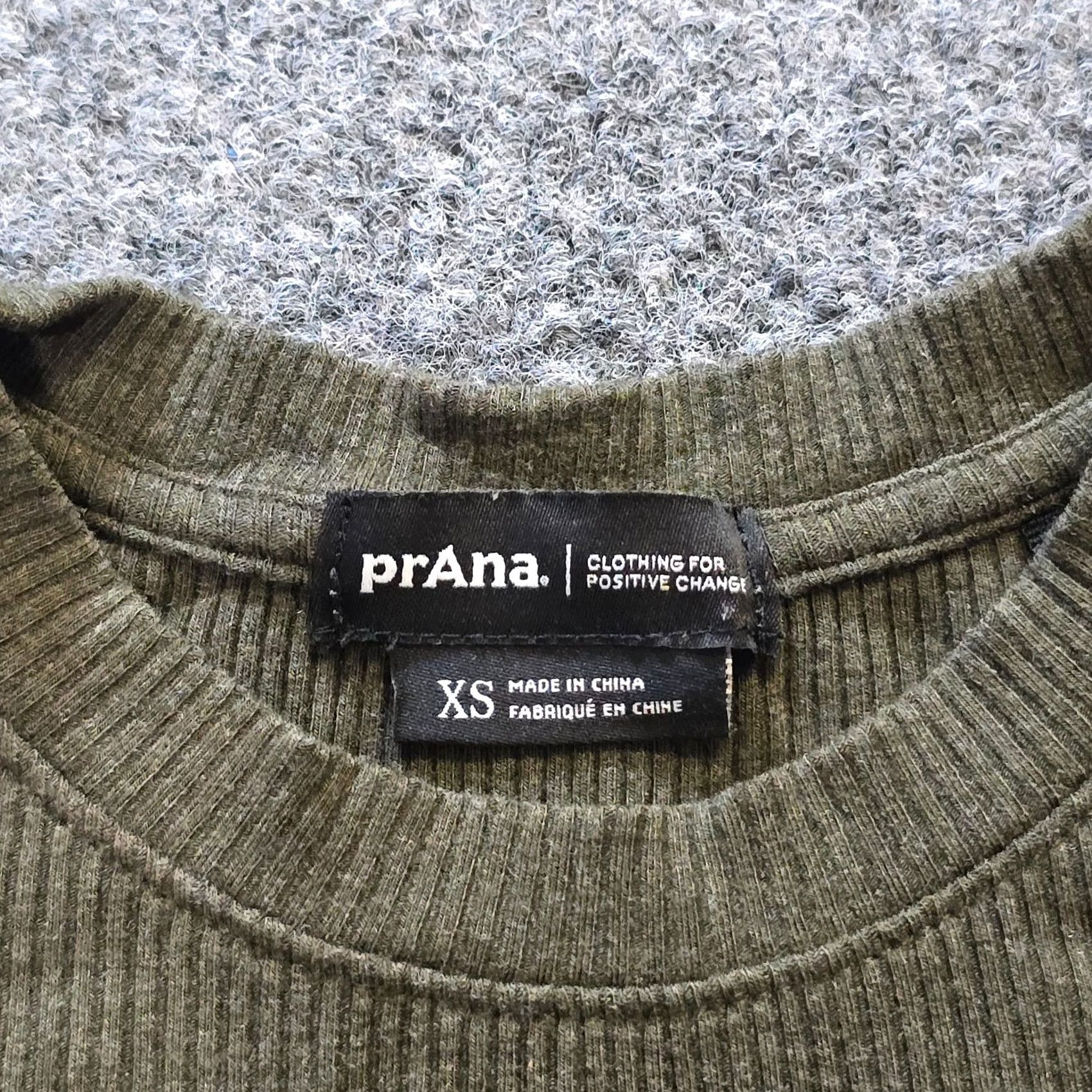 Prana prAna Cap Womens XS Green Top Size Ribbed Short Sleeve Soft Stretch Capsule Casual Size XS / US 0-2 / IT 36-38 - 4 Thumbnail
