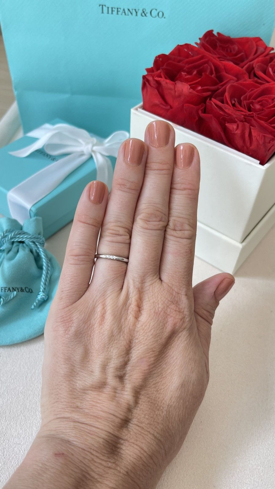 Tiffany & Co. TIFFANY & CO. FOREVER WEDDING BAND RING IN PLATINUM 5 $1850 Size ONE SIZE - 13 Thumbnail
