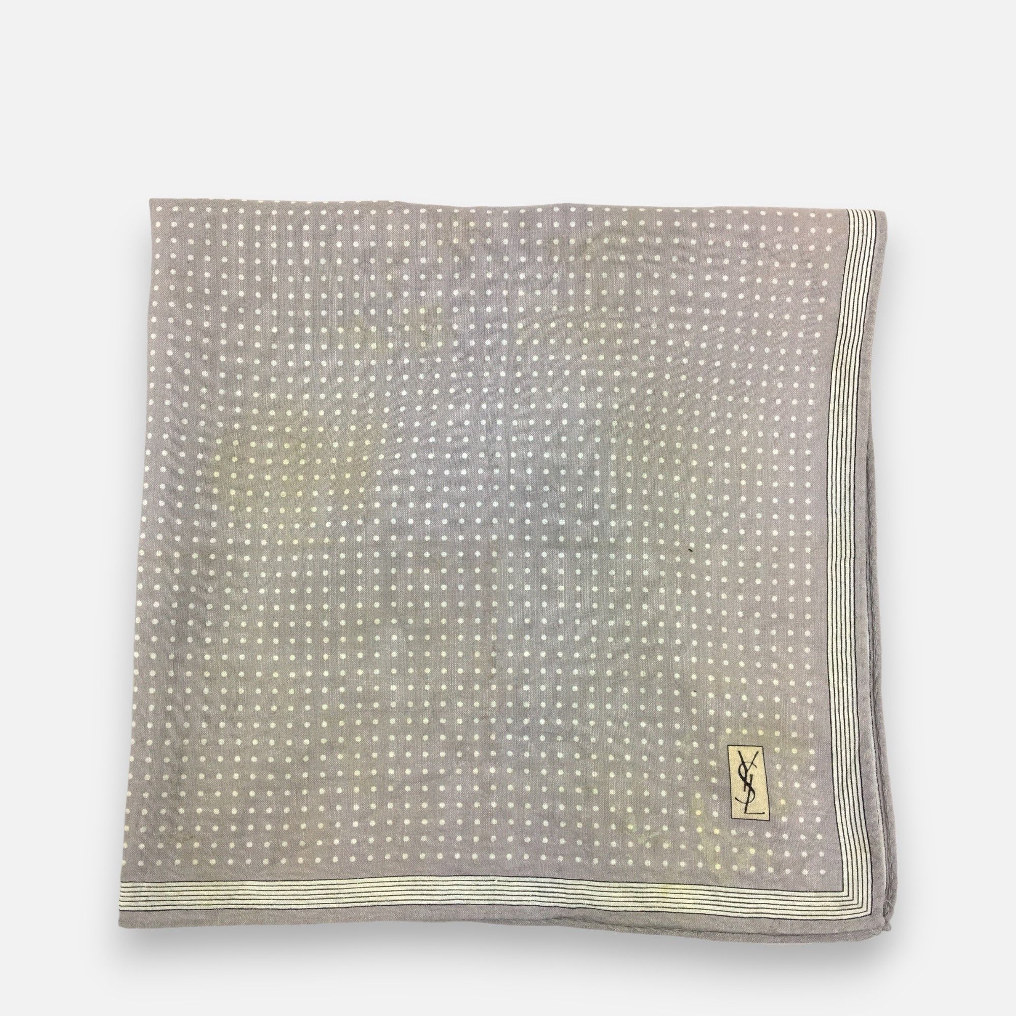 Japanese Brand Vintage Yves Saint Laurent Handkerchief Pocketsquare Bandana Size ONE SIZE - 2 Thumbnail